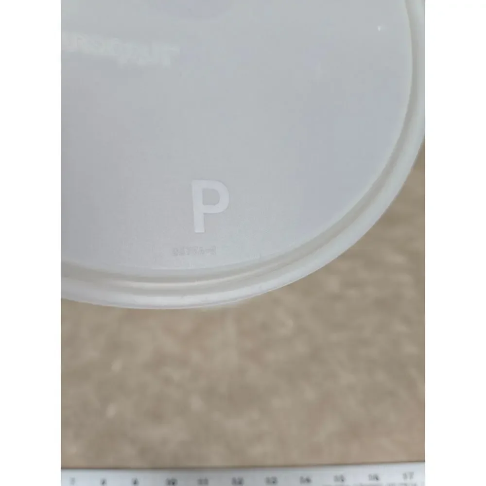 Set of 2 Tupperware P Seals P lids sheer